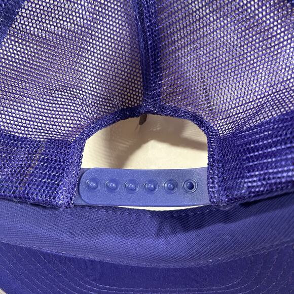 Vintage LSU Tigers Snapback Hat‎ College Purple Trucker Cap - Picture 2 of 8